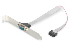 DIGITUS Serial Port Slot bracket - Adapter cable - IDC 10-pin to D-Sub 9 - Socke