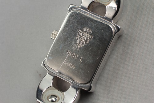 Full Set *NEAR MINT* GUCCI 1800L Change Belt Silver Silver Quartz Women Watch - Picture 8 of 11