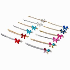 USA Simple Butterfly Bobby Pin Hair Clip Hairpin Rhinestone Crystal PAIR BO7