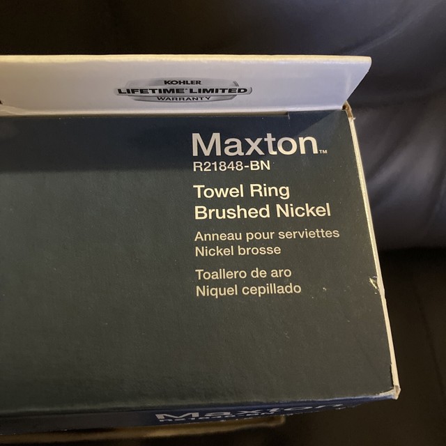 Kohler Maxton Brushed Nickel Wall Mount Towel Ring R21848bn for sale