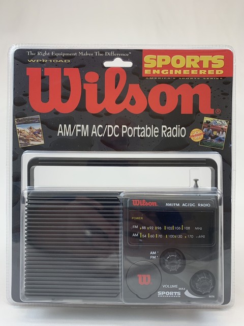 Wilson SPORTS ENGINEERED AM FM AC/DC Portable Radio VINTAGE 90’s for ...