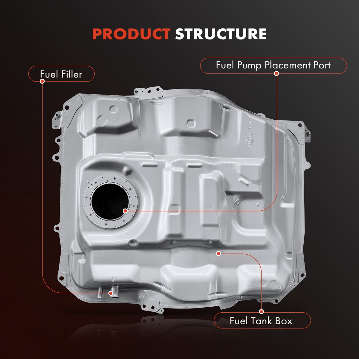 2007-2015 Mazda CX-9 FWD Fuel Tank 20.1 Gallons | Steel | 1 Year