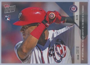 2018 Topps Now #680 Juan Soto RC /1128 Washington Nationals