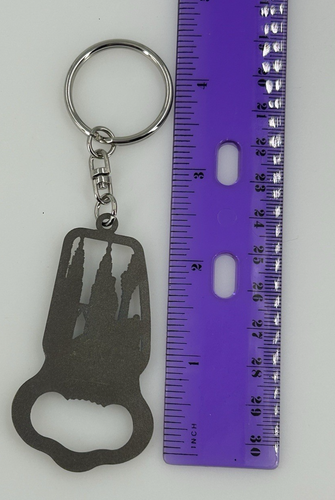 Malaysia Keychain Bottle Opener City Scape Key Ring Fob - Picture 4 of 4