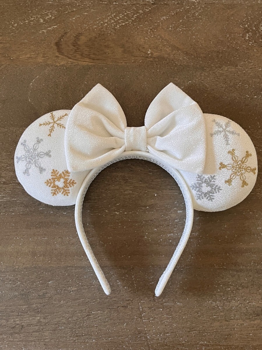 Disney Minnie Mouse Snowflake Winter Ears Minnie Mouse Christmas Ear, Snowflake Mouse Ear, Mickey Ear  main image 4