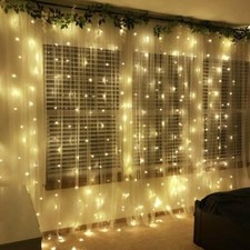 Fairy String Lights 300LED Curtain Backdrop Window Wedding Decor Christmas Party