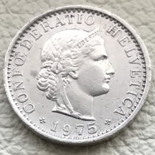20 rappen 1975 Szwajcaria 🇨🇭 Switzerland