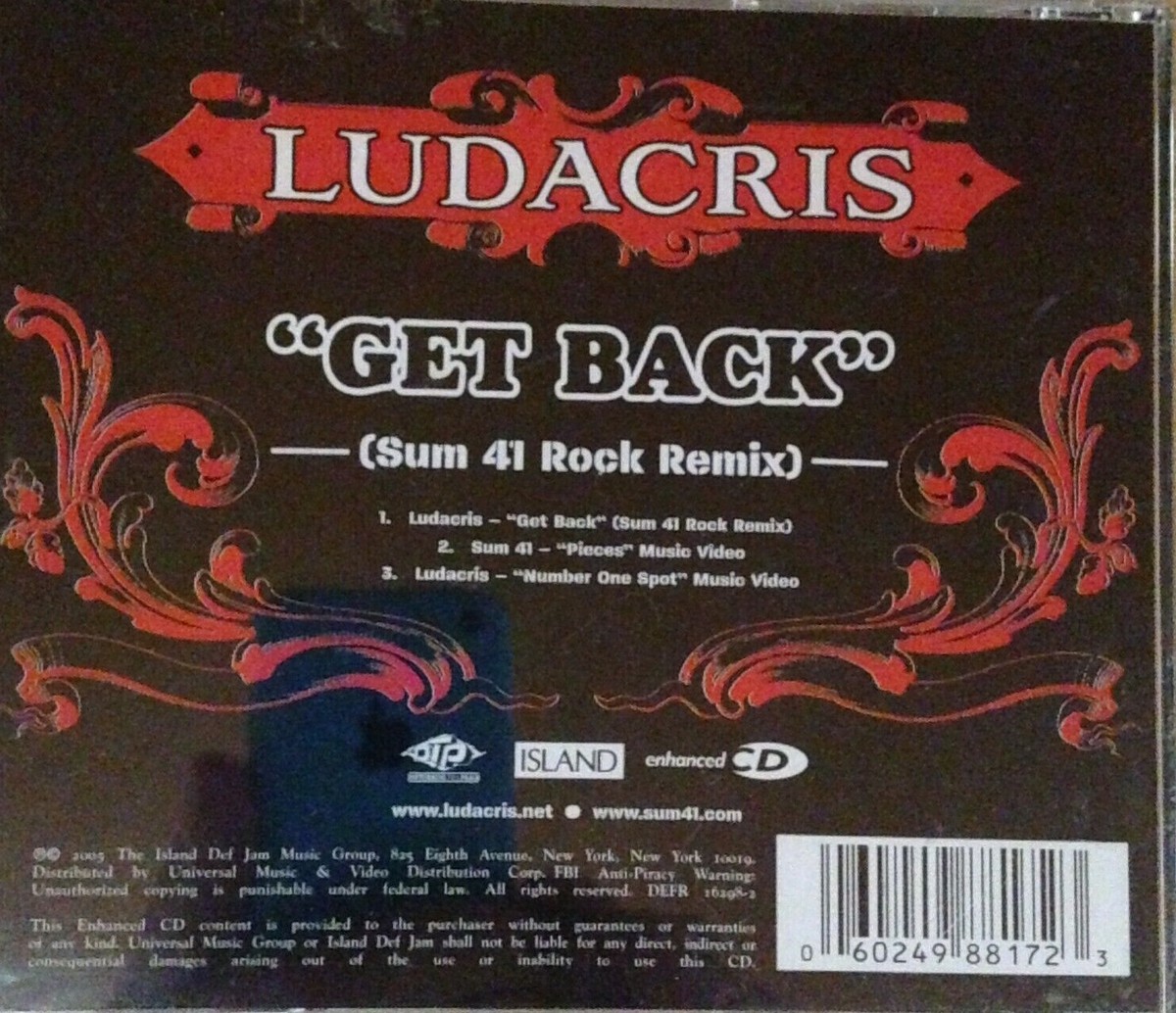 Ludacris Get Back Cover