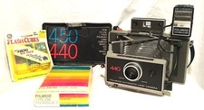Vintage POLAROID 440 Automatic Land Camera With Strap Untested 