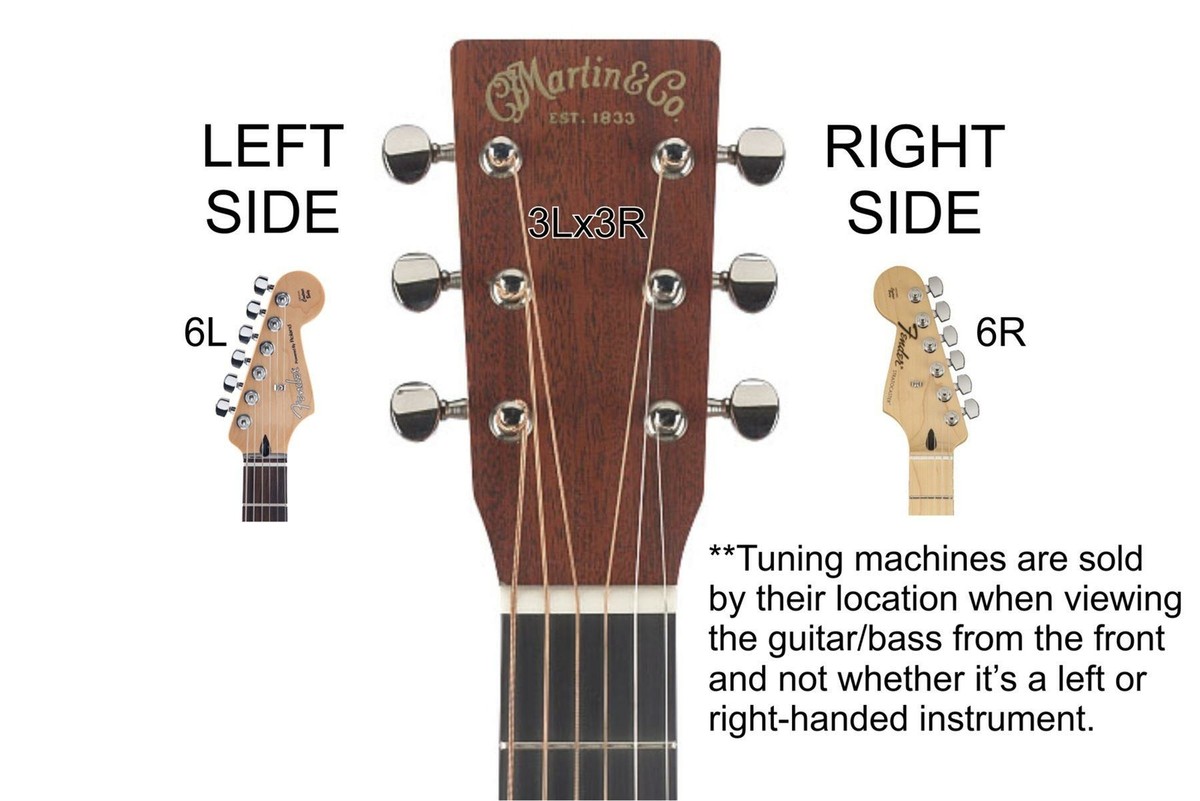 GOTOH GBR640 Res-o-lite Reverse Wind Bass Tuning Machines - 5R 