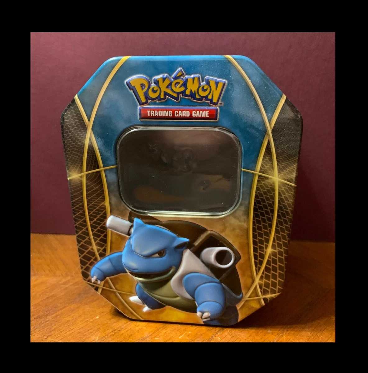 2014 POKEMON TRADING CARD TIN BLASTOISE ON FRONT - TIN EMPTY | eBay