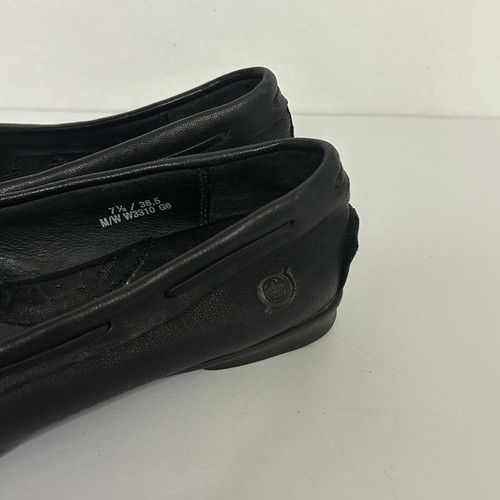 BOC Born schwarz Leder Penny Halbschuhe Slipper Anzug Schuhe flach W3310 - Bild 5 von 8