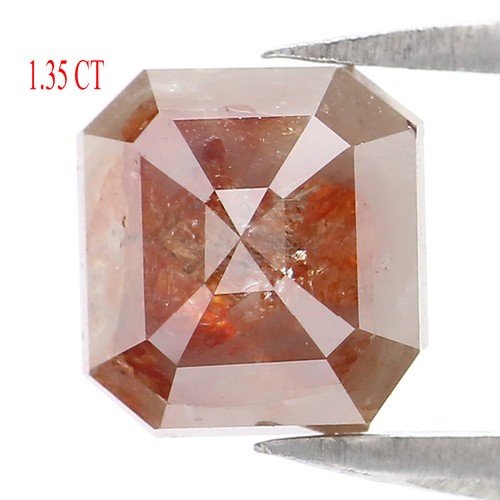 1.35 CT Natural Loose Emerald Shape Diamond 6.25 MM Brown Color Diamond LQ2125 - Picture 2 of 8
