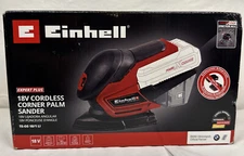 EINHELL TE-OS 18/1 LI 18V CORDLESS CORNER PALM SANDER WITH PAPER - NEW!
