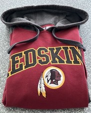 VINTAGE WASHINGTON REDSKINS NFL HOODED SWEATSHIRT-L/RARE