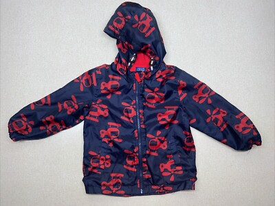 Minoti Toddler Boy 3 4 Year Fleece Lined Rain Coat Jacket Helicopter Hood