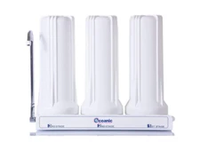 OCEANIC Triple Stage COUNTERTOP Water Filtration Reduces Arsenic & Heavy Metals