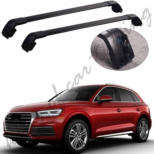 Black Cross Bars Crossbars Roof Rail Racks Fit for Audi Q5 2019-2023 ...