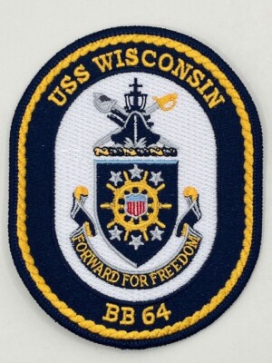Ship's crest patch of USS WISCONSIN (BB-64)