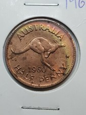 Australian 1960 HALF PENNY CH UNC 