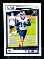2022 Panini Score Football - TY FRYFOGLE RC #396 - Rookie Card