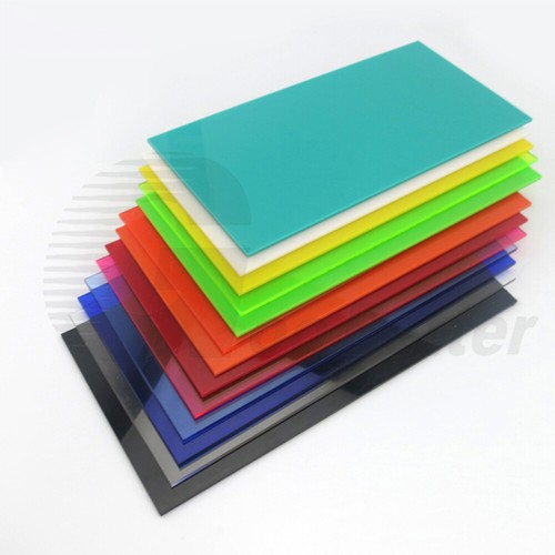 2.3mm Thick Coloured Plastic Sheet Board Panel Polymethyl Methacrylate 100x200mm - Picture 6 of 7
