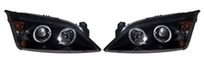 BLACK ANGEL EYE HEADLIGHTS to fit FORD MONDEO Mk 3 (2000-07)