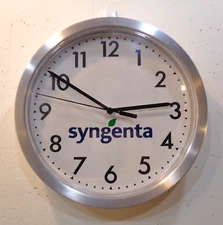 SYNGENTA Crop Protection Battery Operated Wall Clock Agriculture Farm