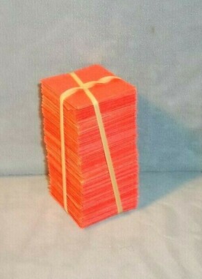 NEW 1.25'' X1.25''-250 Salmon CardStockHandcut InsertsFor Flips(can be for crafts)