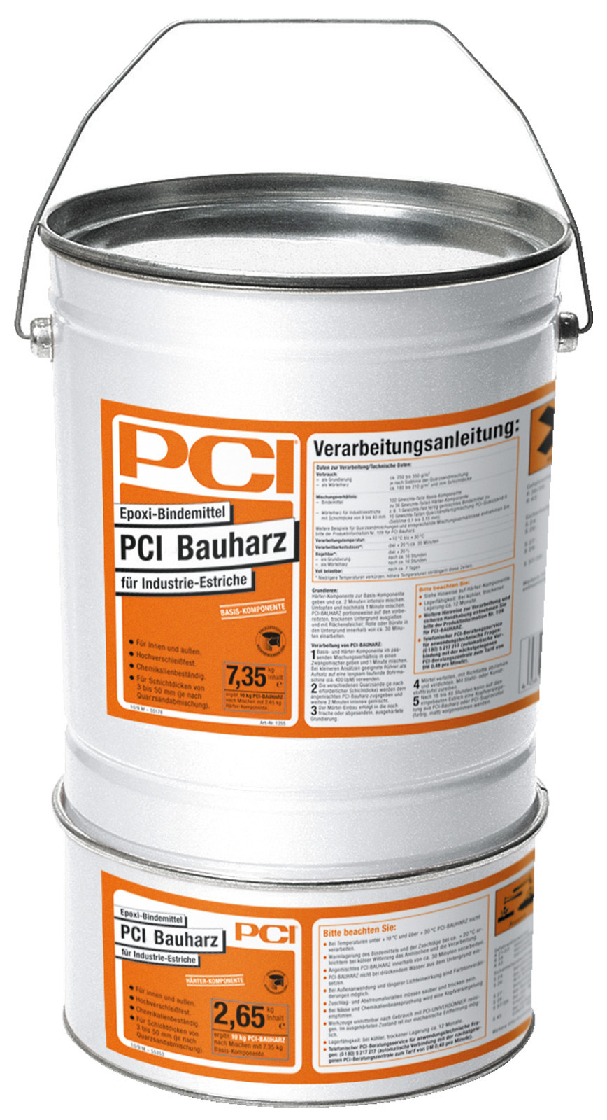 PCI Bauharz Epoxy Binder Mortar Resin & Repair Mortar 10 Units 10 kg