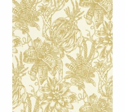 Rasch Textil Luxus-Tapete Portobello 289625 Creme Gold stylisch Dschungel