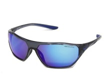 Nike Sunglasses Aero Drift Unisex Shiny Crystal Grey 65mm Blue Lens DQ0997 021