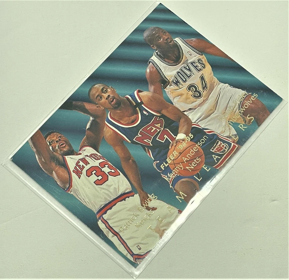 Team Leaders 1994-95 Fleer Патрик Юинг, Кенни Андерсон, Isaiah Rider No6 из 9  - Изображение 3 из 3