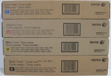 Xerox Full SET  Toner CYMK 7525 7530 7535 7545 7556 7830 7845 NEW GENUINE  OEM