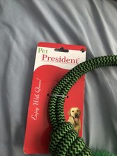 Pet President floating ruber dog ball on a rope, Reward dog Toy