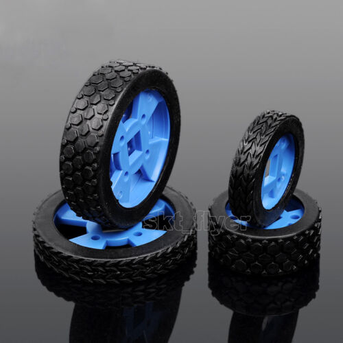 2pcs 70/47mm Rubber Car Tire Toy Wheels Model For Robotic Car Model Toy DIY - Picture 3 of 7
