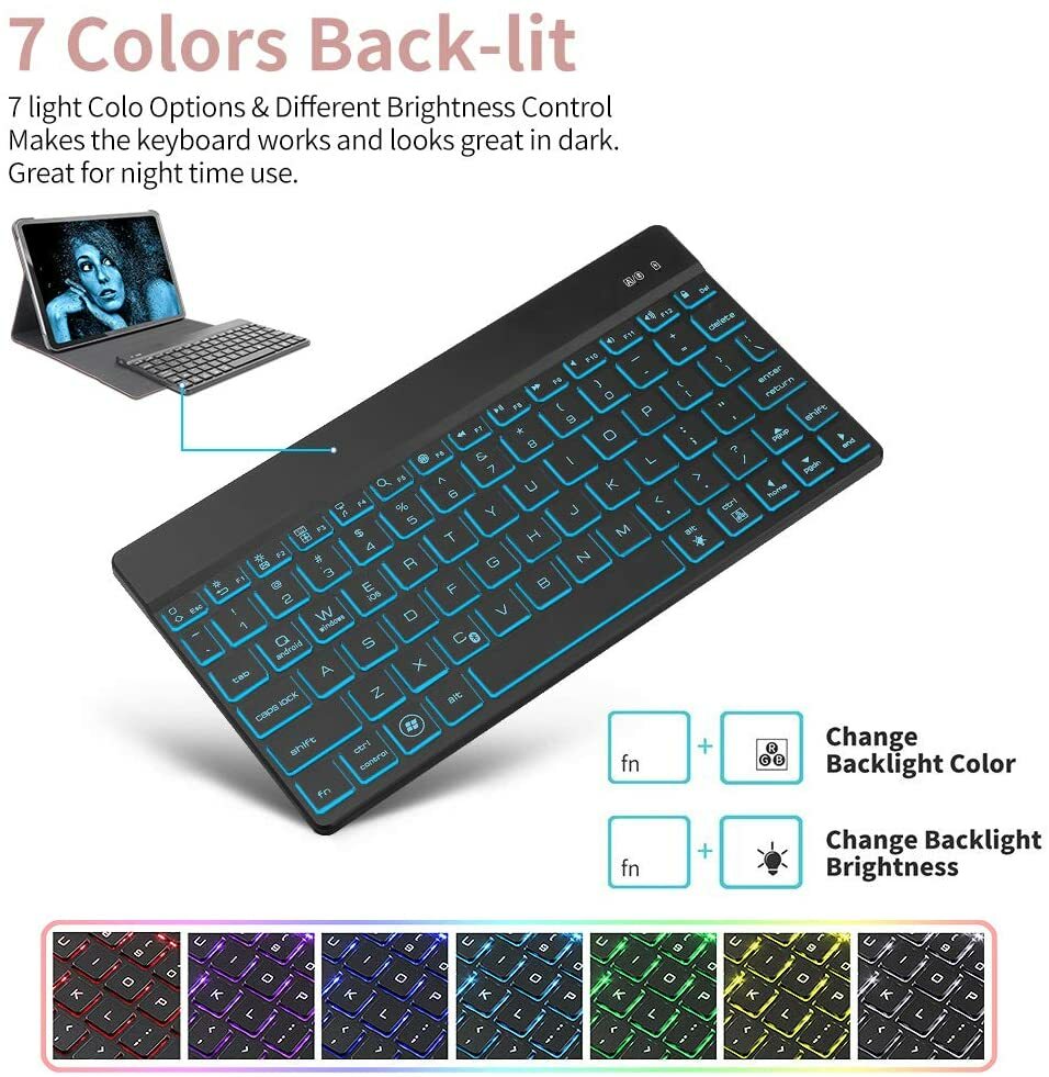 iPad Keyboard Case for iPad Pro 11 inch 2018, Protective Smart