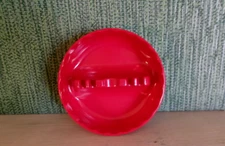 Melamine GES-LINE Mid Century Modern Red Ashtray ~ RETRO ~ USA