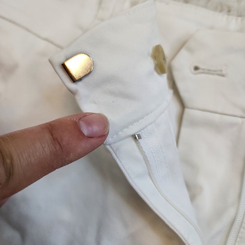 Ann Taylor Classic Fit Bermuda Shorts 12 White Cotton Stretch Coastal Office - Picture 6 of 11