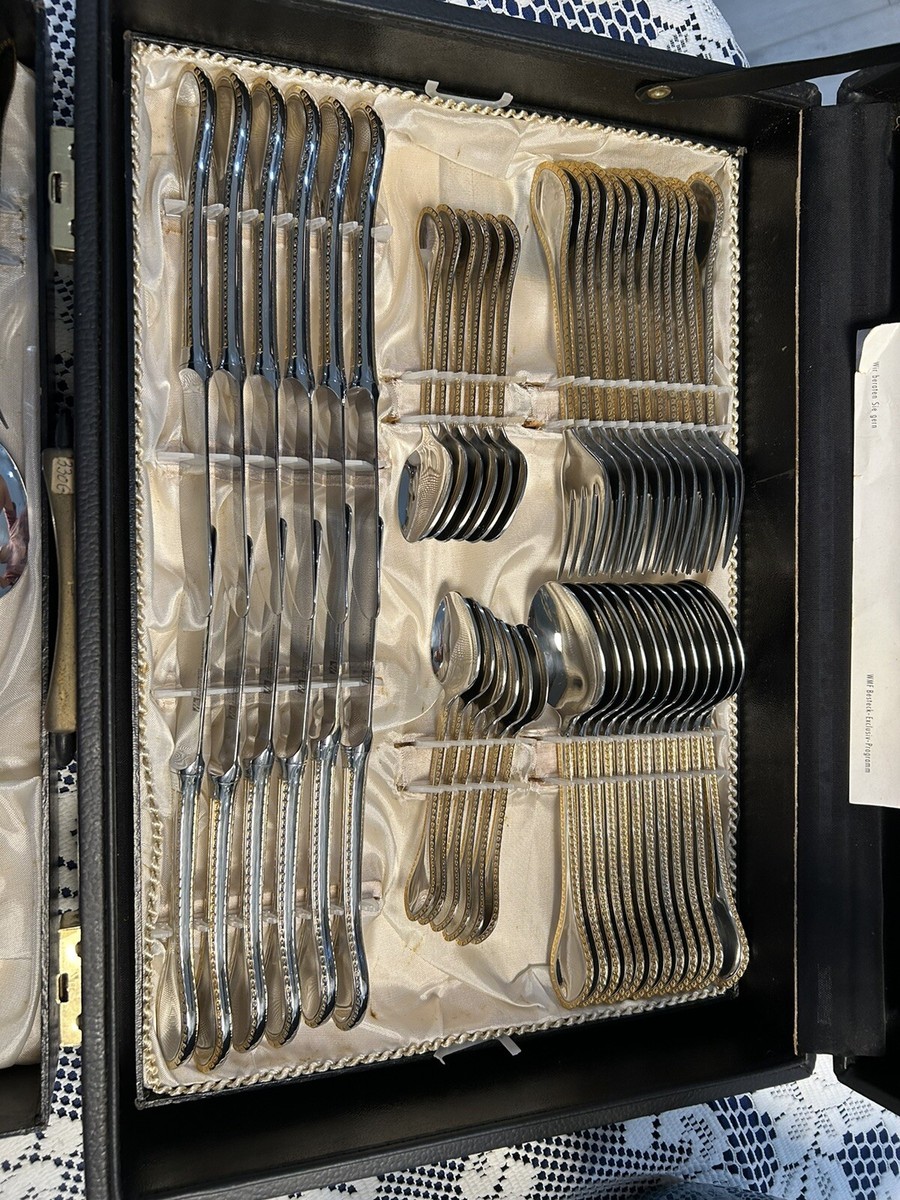 VINTAGE- SOLINGEN 72 Piece Cutlery set With Gold Details 🇩🇪 | eBay