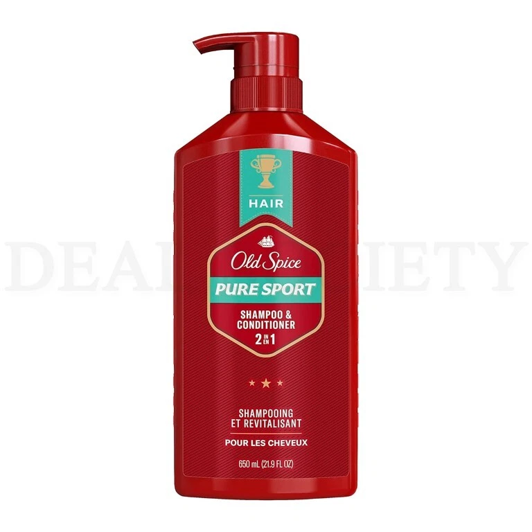 Champú y acondicionador Old Spice Pure Sport 2 en 1 para hombre 22 oz lote de 4 Foto 2 de 4