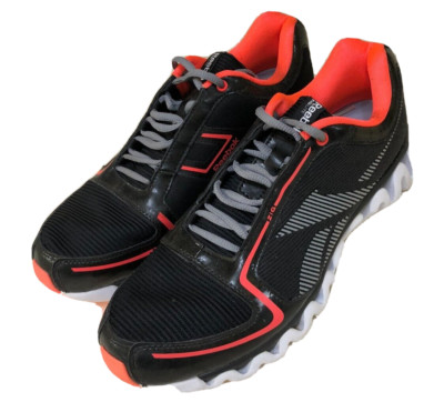 Reebok Ziglite J90828 Mens Black Gray Running Sneakers Jogging Shoes Size 9.5