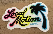 Local Motion Hawaii Rainbow Tree Sticker Smaller Clear Background
