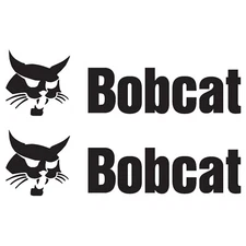 Bobcat Skid Steer Decal Sticker Vinyl (set Of 2) - Any Color Any Size