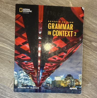 Grammar in Context 2 7th Ed ESL Grammar Book Elbaum National Geographic 2018