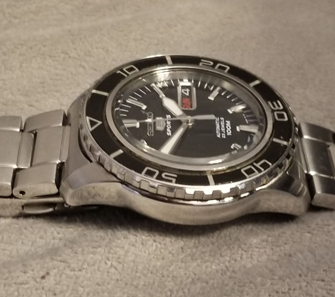 Seiko 5 Sports Men's Black Watch - SNZH55 for sale online | eBay