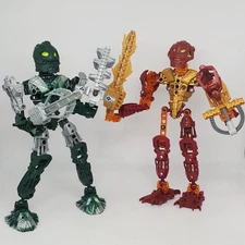 LEGO BIONICLE INIKA Toa Nuparu 8727 & Toa Jaller 8729 VG Condition Fast Shipping