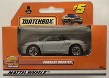 Matchbox 5 Porsche Boxster Silver Open Road 1999 Mattel Wheels Diecast 96025