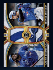 2023 TOPPS Tribute Dual Patch - GUERRERO JR/SPRINGER (Topps MLB Bunt DigitalCard