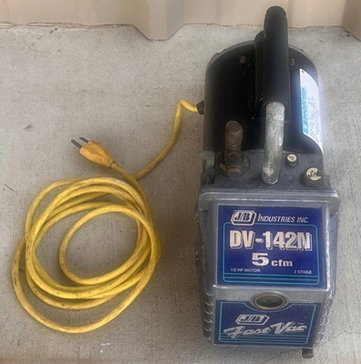 #ad JB Industries DV 142N Fast Vac 5CFM 2 Stage Vacuum Pump Marathon 1 2HP Motor $210.00